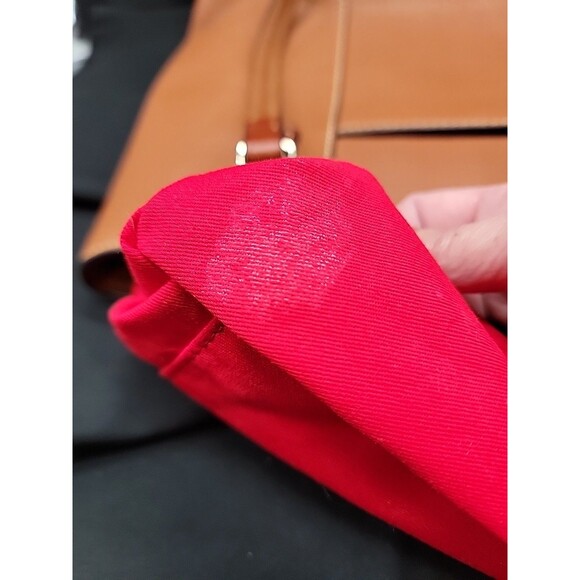 Dooney And Bourke Pebble Leather Lexington Shopper Bag Caramel 13x10x4 - Picture 14 of 14